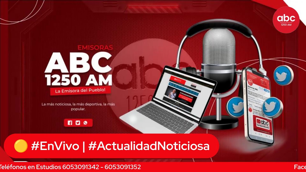 #ActualidadNoticiosa 3era. Emisión 06 DE MARZO  2026  ABC La Emisora del Pueblo 1.250 AM
