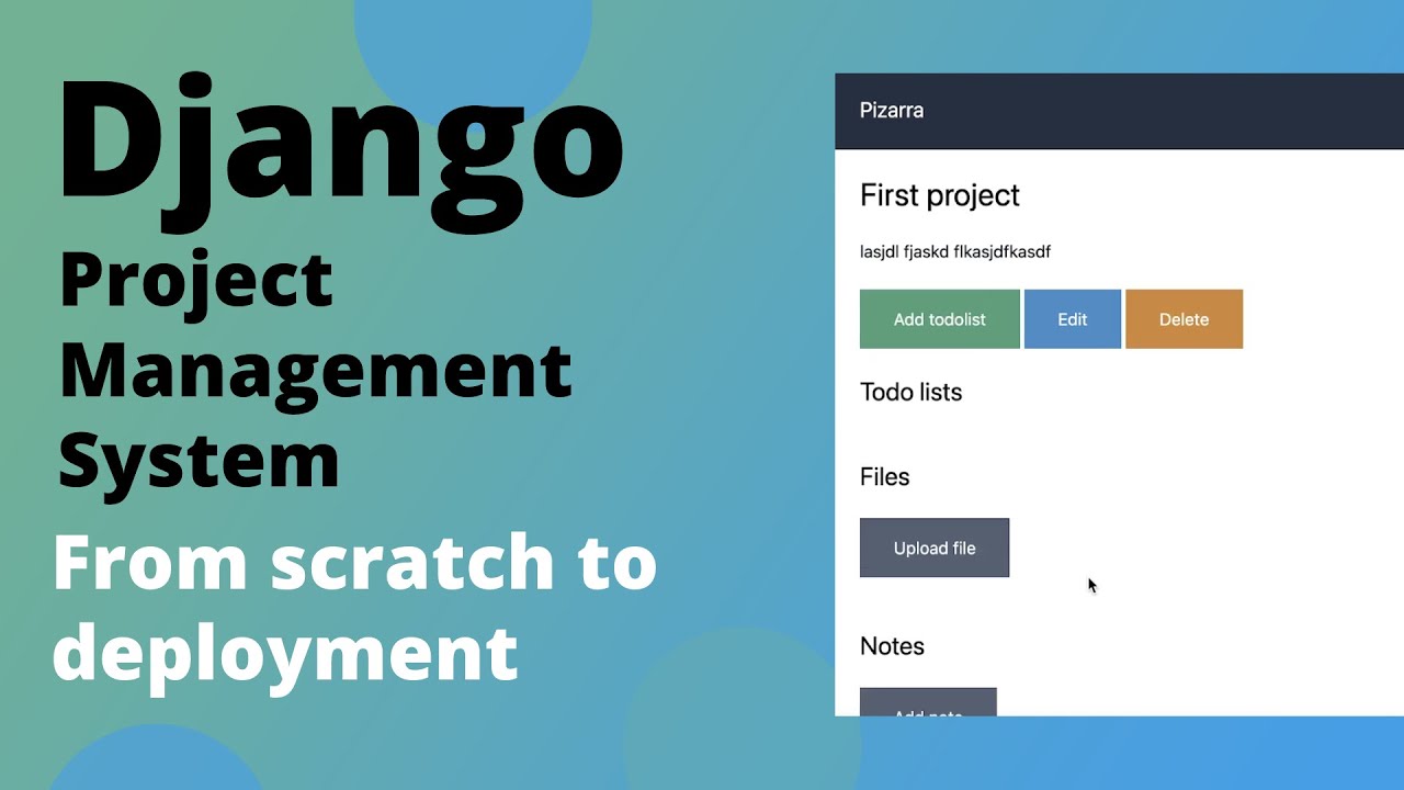 Django Project Management System |&nbsp;Django project with source code