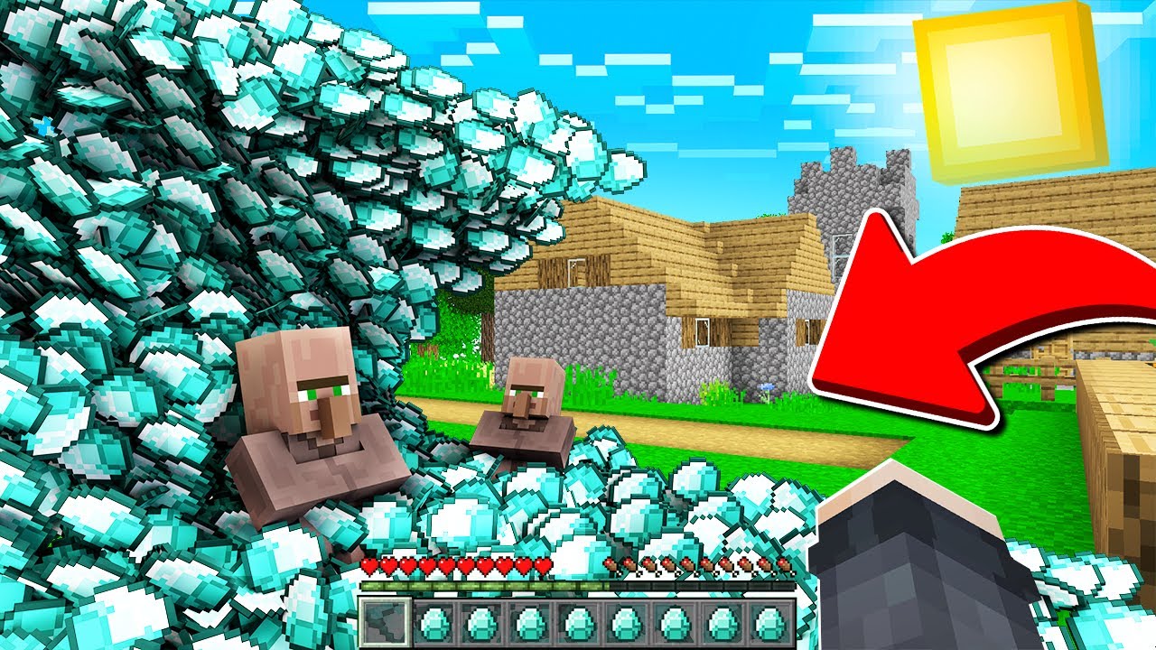 1000$ ELMAS TSUNAMİ VS KÖY! 😱 - Minecraft