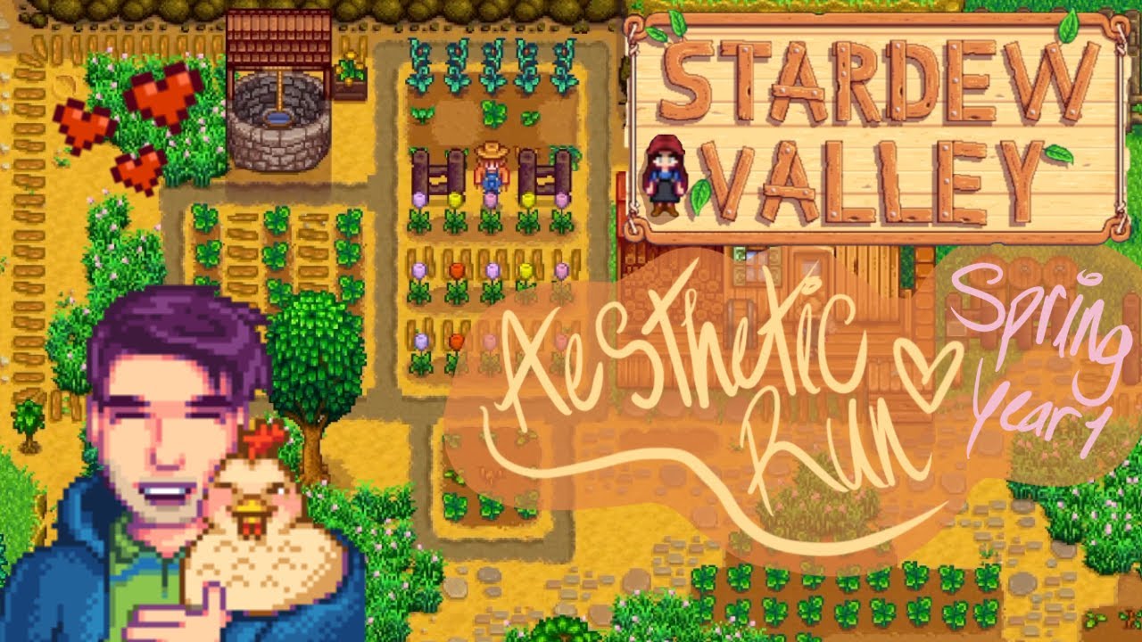 stardew valley edited longplay - spring, year one - aesthetic run