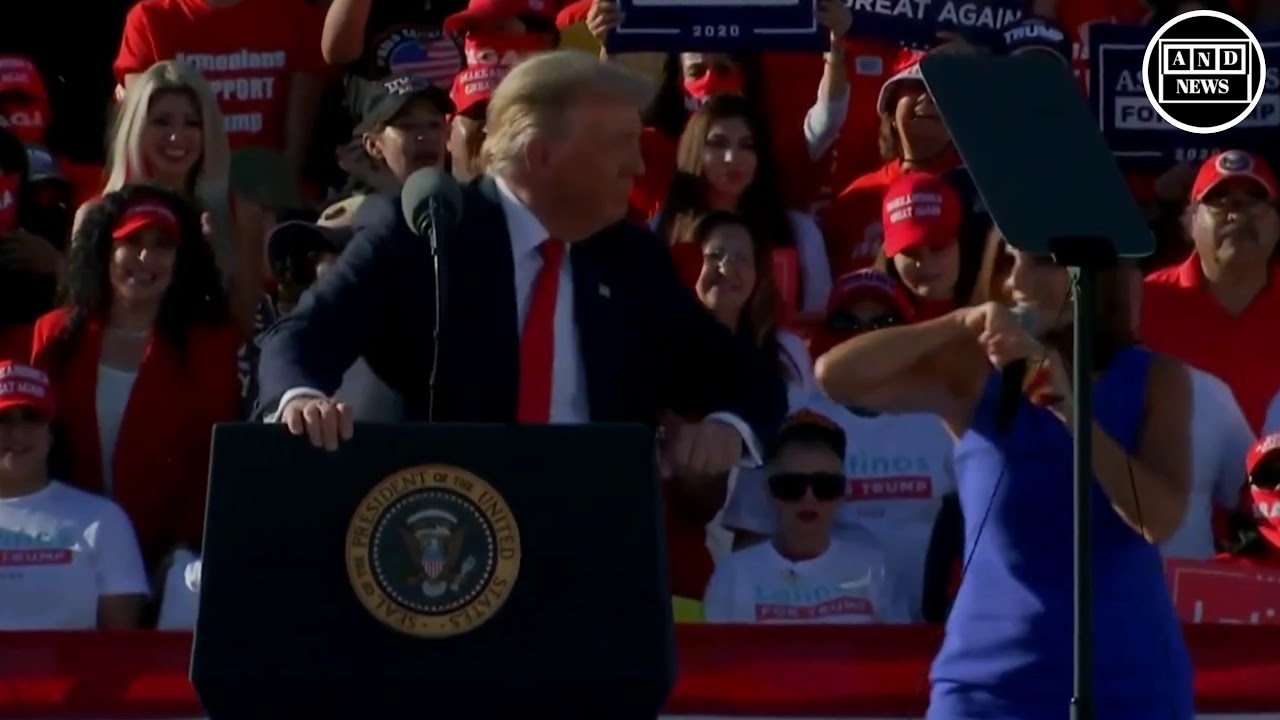 Trump Rushes Sen. Martha McSally On Stage During Arizona Rally | AND NEWS