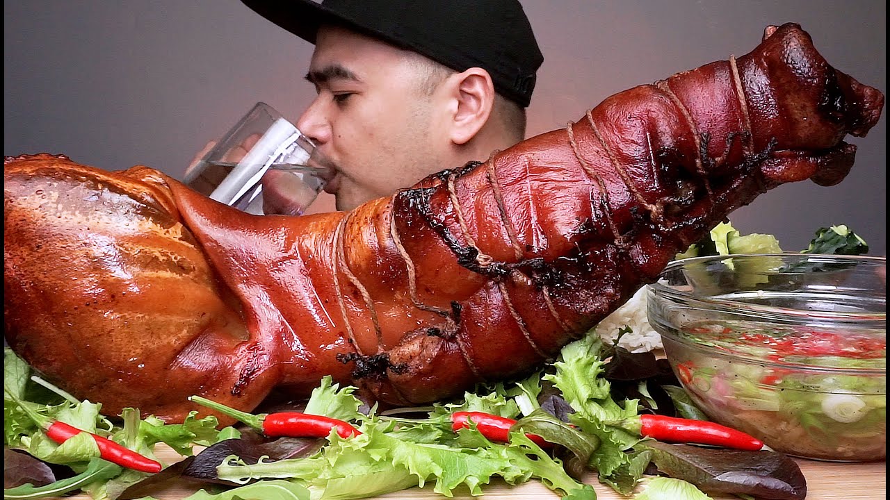 PORK FACE ROLL MUKBANG ASMR