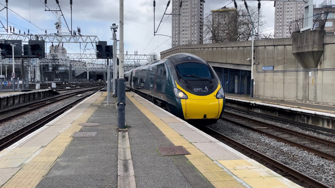 Trains at London Euston