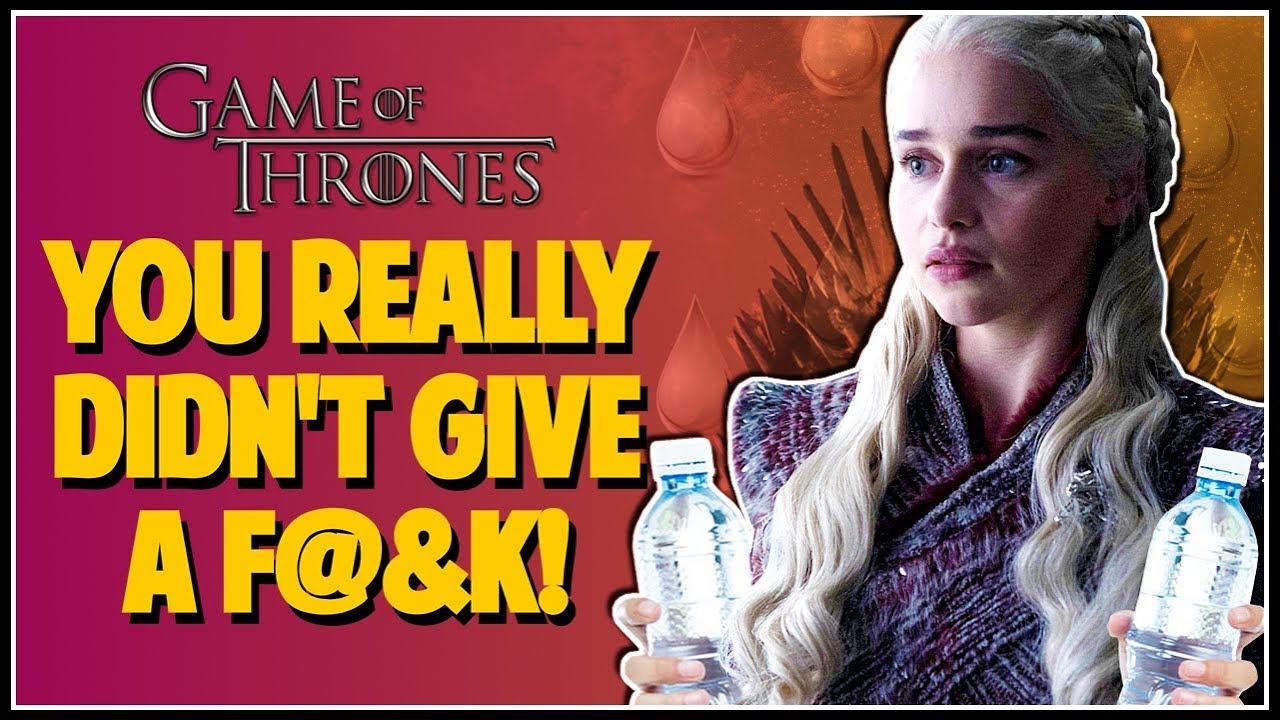 GAME OF THRONES SERIES FINALE - THE WATER BOTTLE WINS