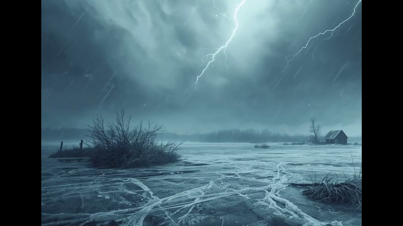 🌨️ Zamieć Śnieżna – Relaksujące Dźwięki Burzy Śnieżnej | Głęboki Sen, Nauka i Spokojna Atmosfera