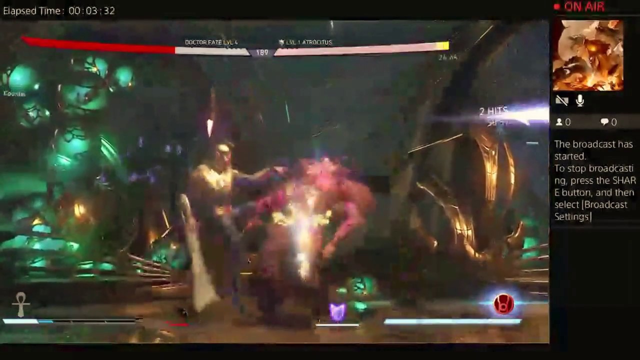 triborg31's Live PS4 Broadcast just a few solo matches with dr fate