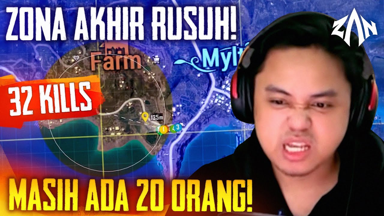 Di Zona Akhir, MASIH ADA 20AN Orang! - 32 Kills | PUBGM Indonesia