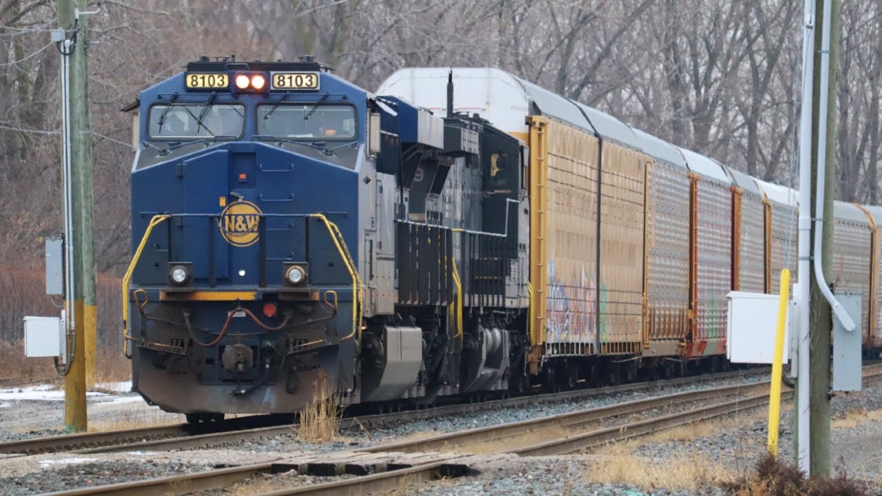 [4K] NS 8103 N&W Heritage Locomotive leads CP 244! | Yard and Mainline Ops