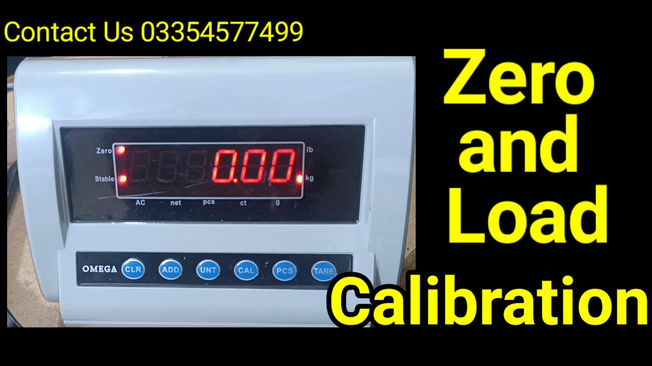 How to Calibrate Omega Indicator Zero & Load | Step-by-Step Guide