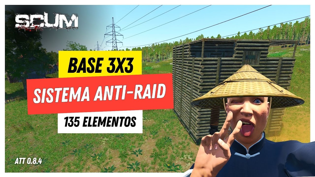 Como CONSTRUIR BASE 3x3 no SCUM, com SISTEMA ANTI-RAID - @godscum