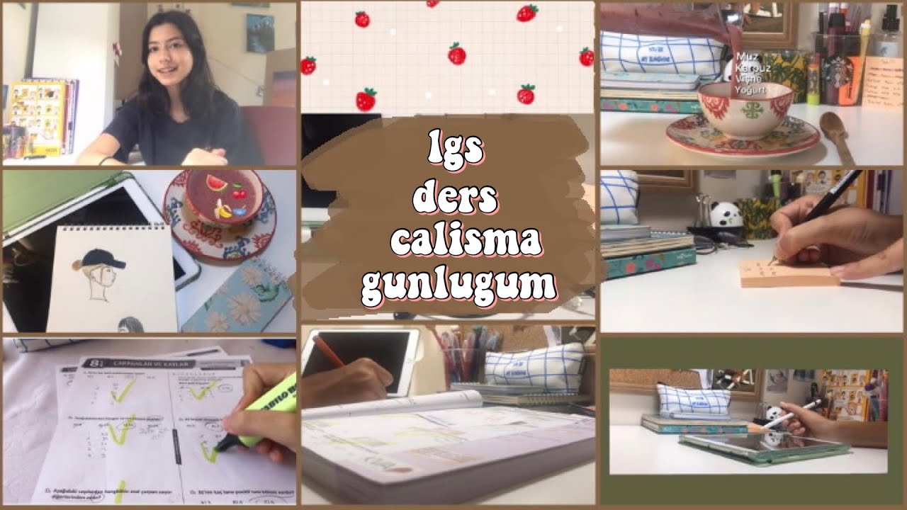 lgs ders çalışma günlüğüm ♡//sessiz vlog ♡