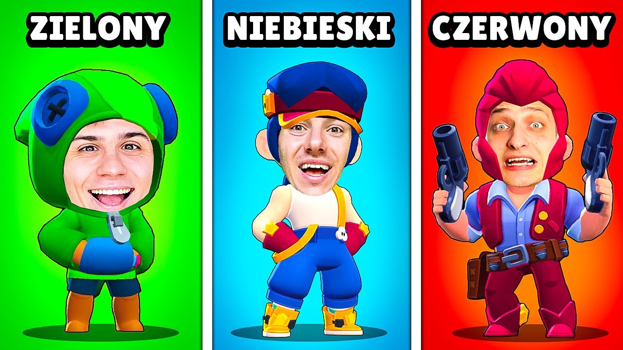 CAŁY DZIEŃ W WYLOSOWANYM KOLORZE W BRAWL STARS!