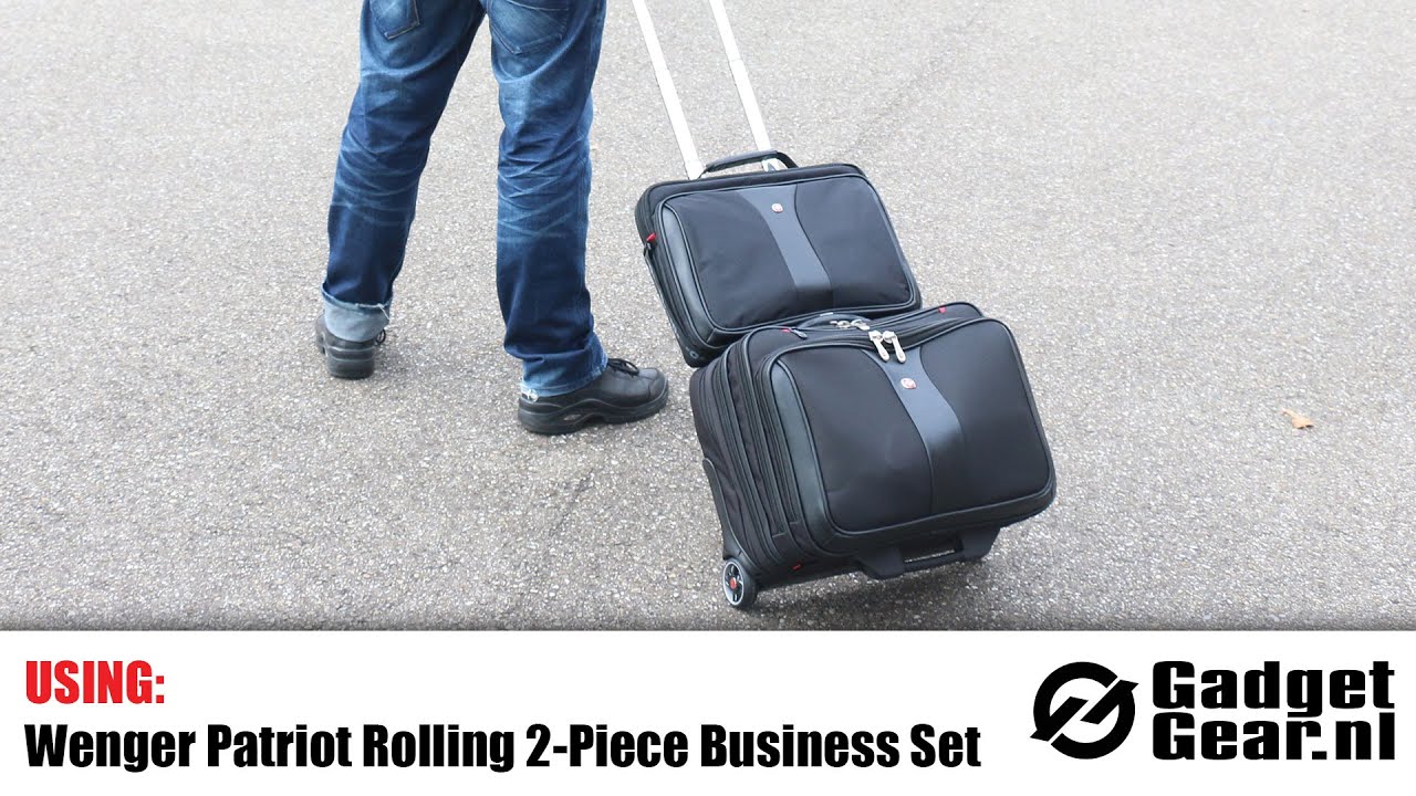 Using: the Wenger Patriot Rolling 2 Piece Business Set 12353