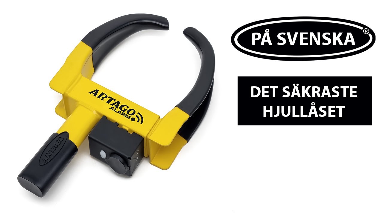 ARTAGO ART872 High-End Alarmhjulklämma lås, Exklusivt Patenterat Stöldskyddsenhet Don't Touch System