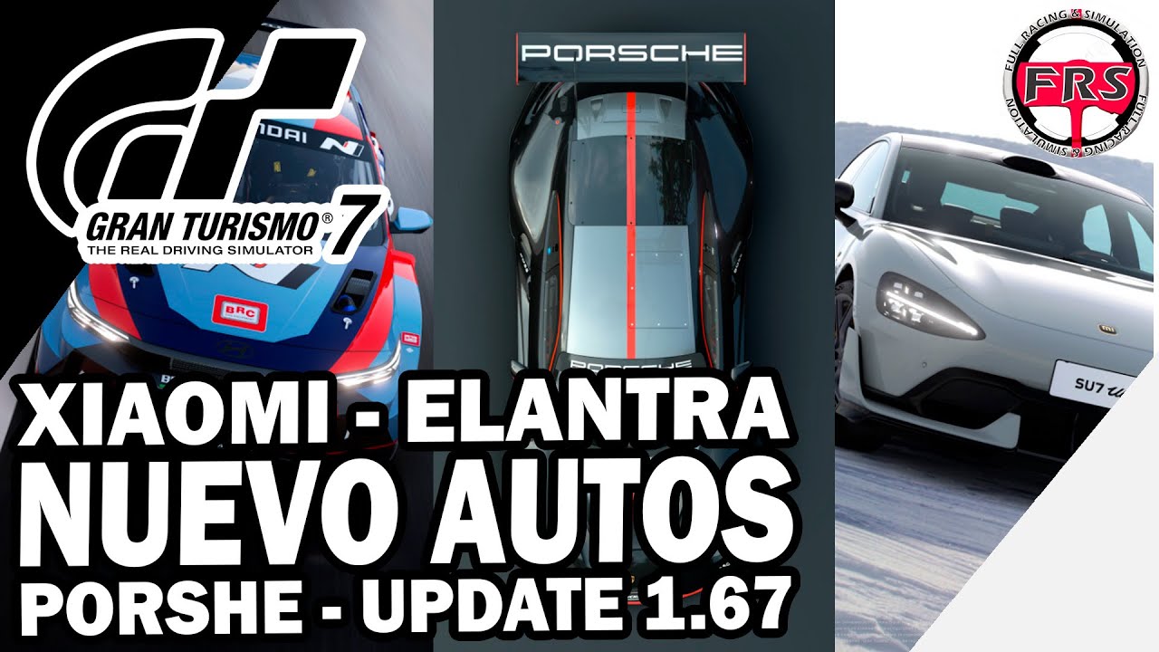 Driving the Xiaomi US7 Ultra, Elantra N TC 24 and Porsche 911 GT3 R GT7 1.67