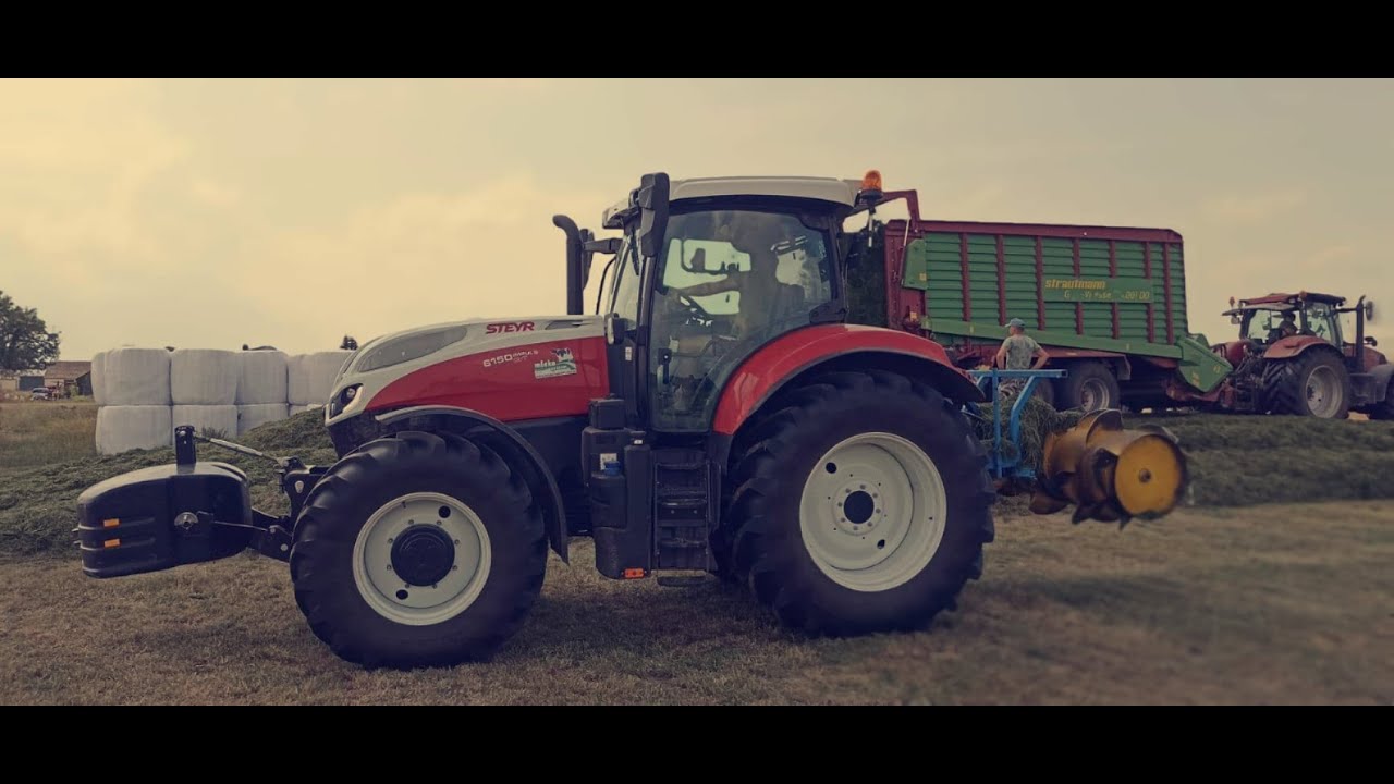 Case Puma 240/ Zbiór Traw 2022/Strautmann Giga-Vitesse 4001 DO/GR.Rosa /Steyr 6150 Impuls CVT.
