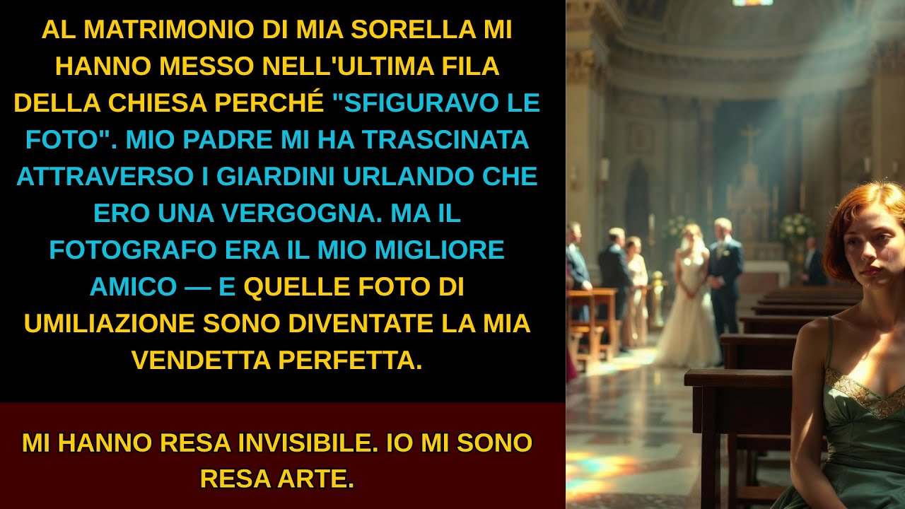Al matrimonio di sua sorella ha detto che sfiguravo le foto — ora espongono i miei ritratti.