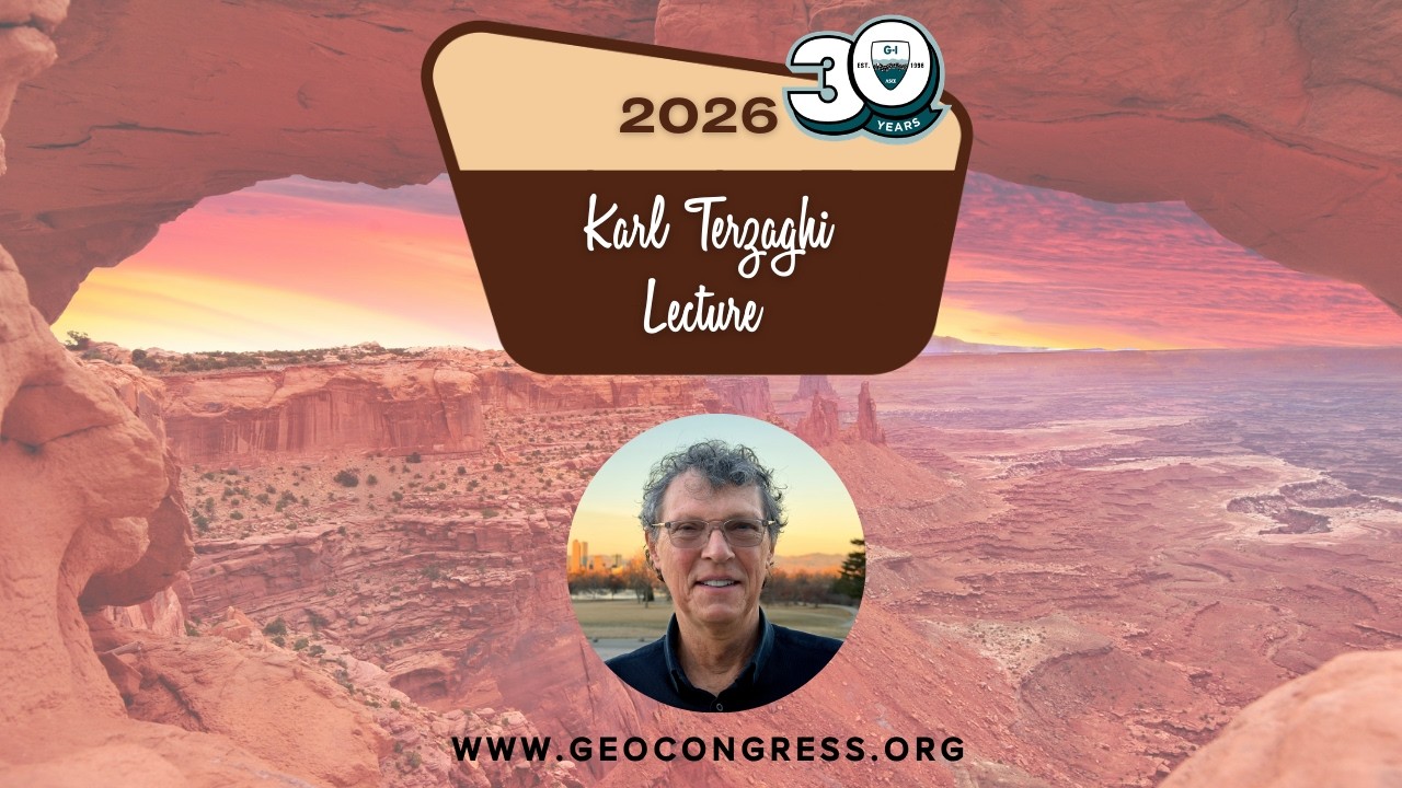 Geo-Congress 2026: Karl Terzaghi Lecture: Vaughan Griffiths