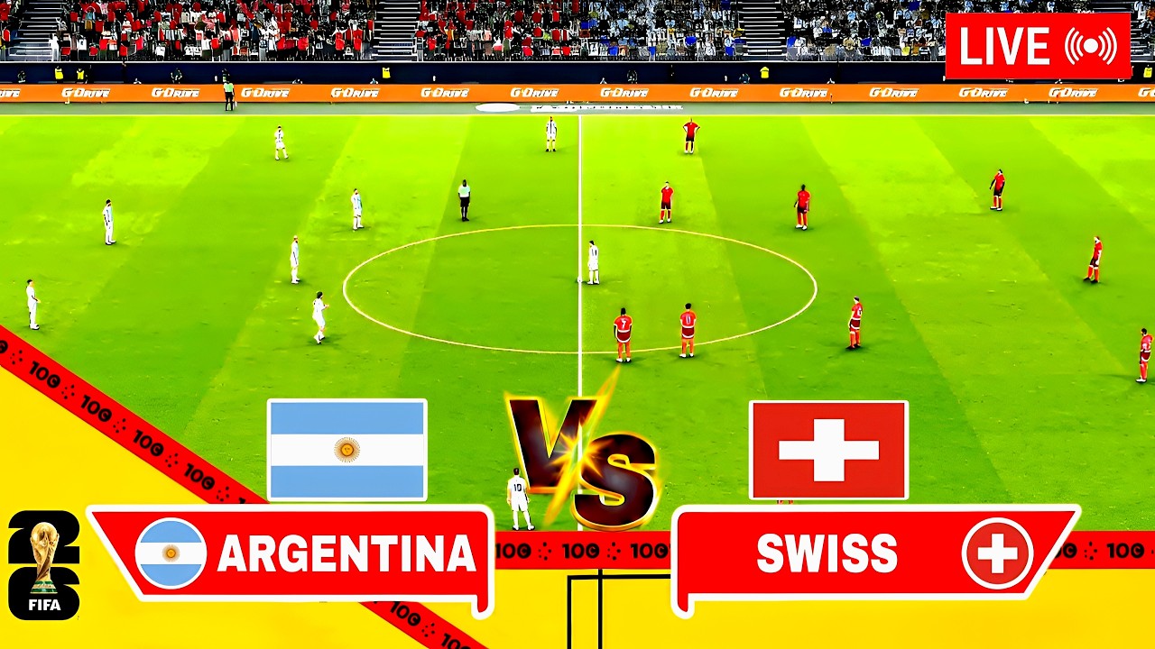 🔴 LIVE | Argentina vs Switzerland | FIFA World Cup 2026 | Full Match Live | Football Simulation