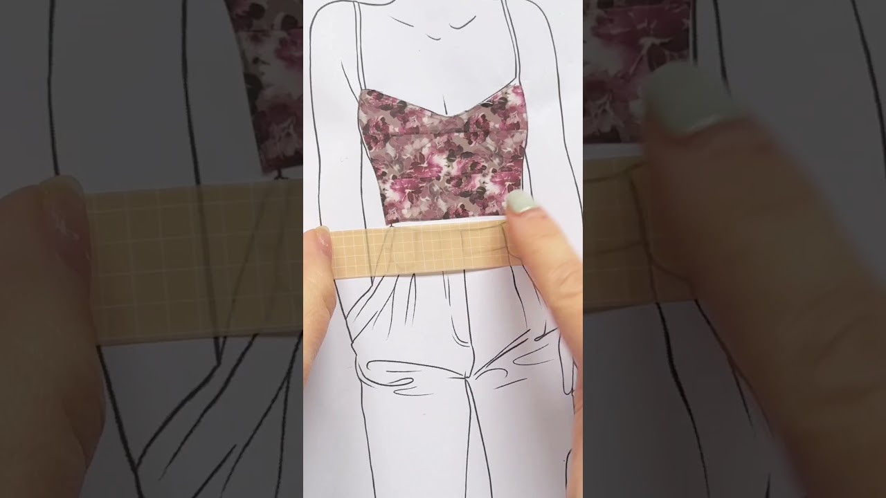 40 #outfits to #style 👗👠💋💄 - mit Washitape gestaltet im neuen #fashion Malbuch