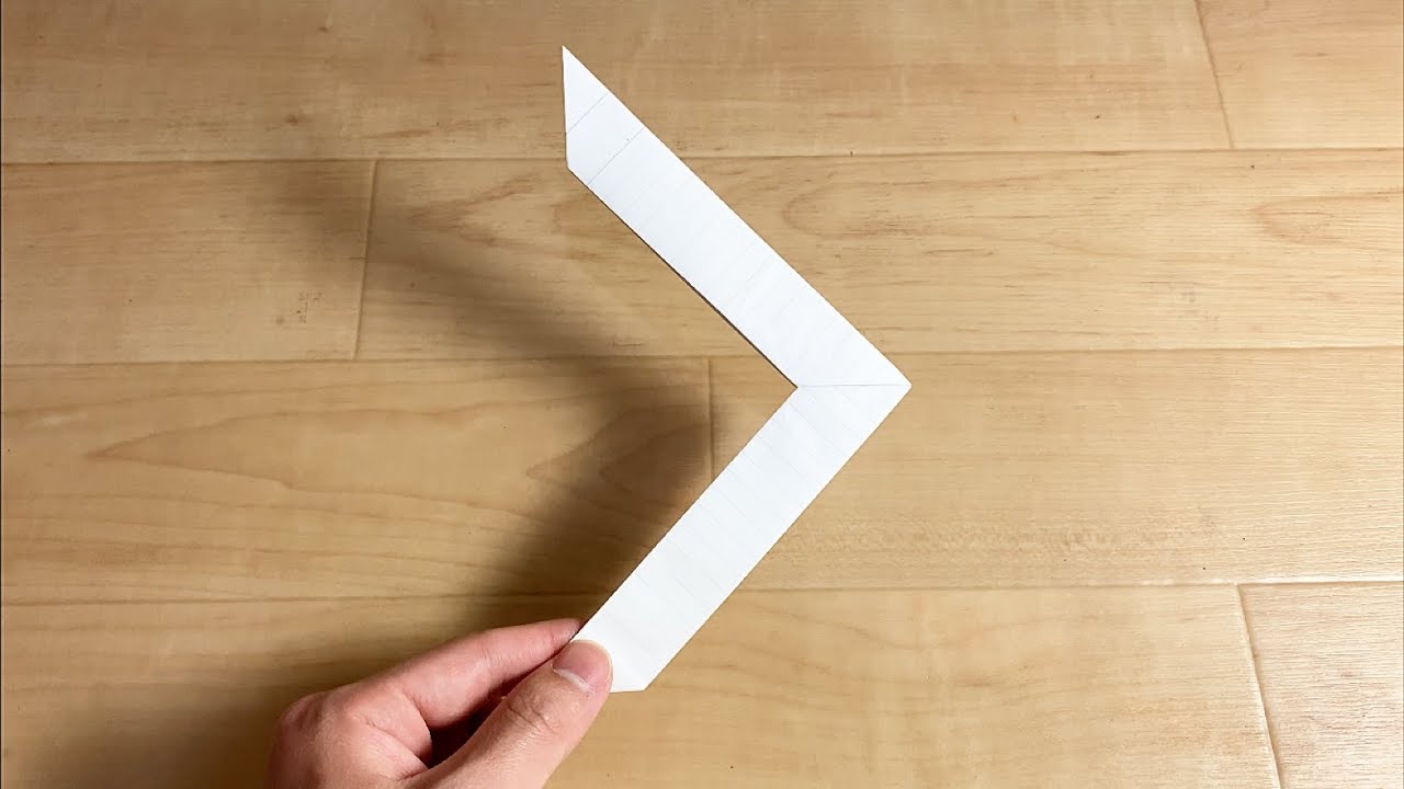 紙で作る本格ブーメランの折り方