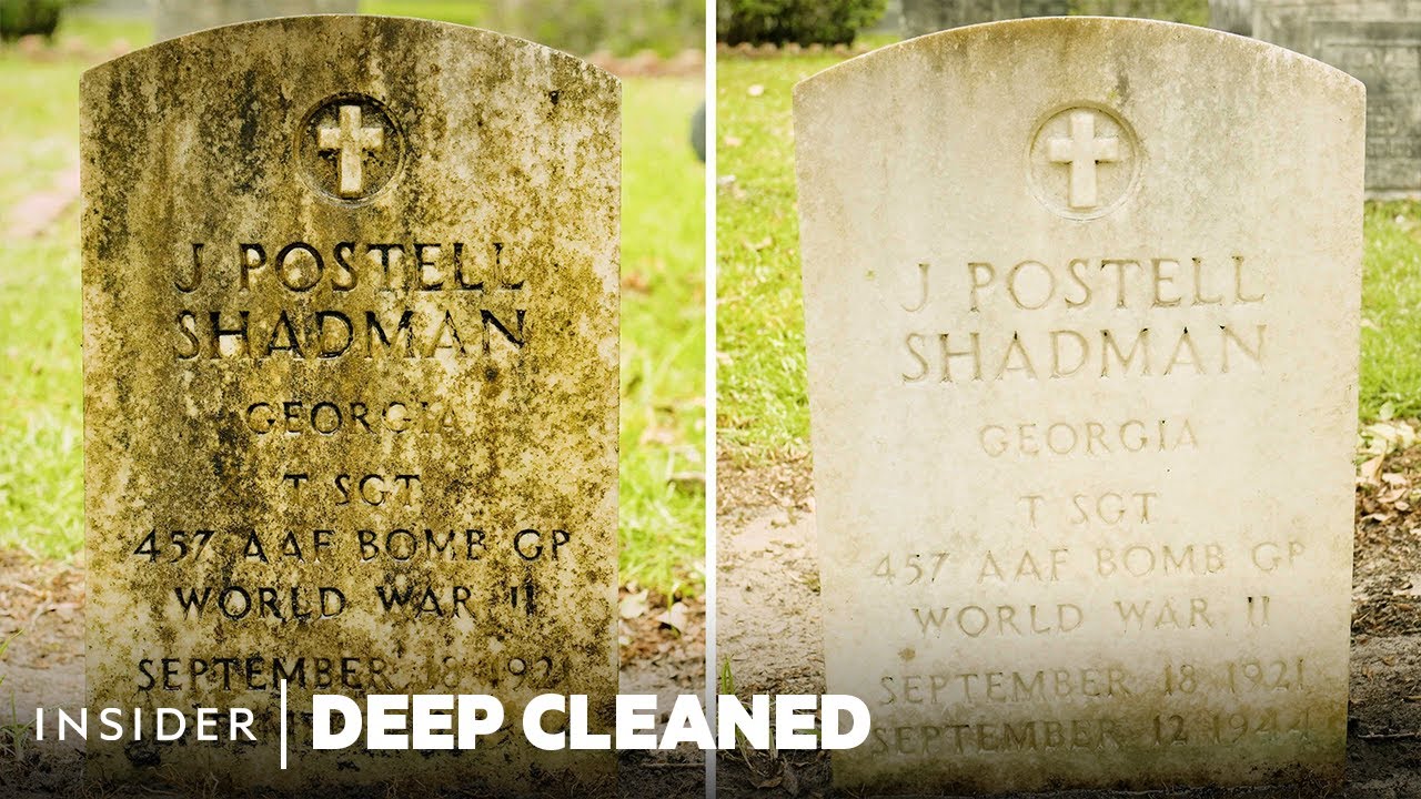 Navy Veteran Deep Cleans Forgotten WWII Headstones | Deep Cleaned | Insider
