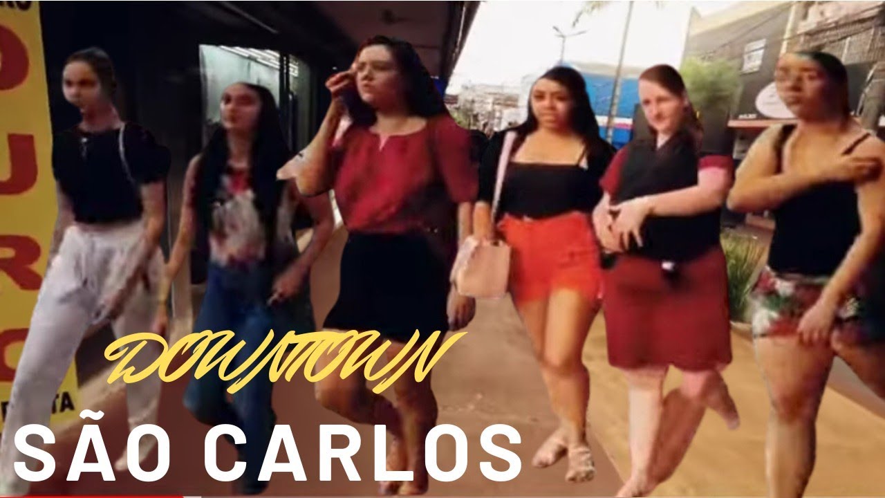DOWNTOWN - São Carlos Brazil 🇧🇷 Walking Tour in 4K
