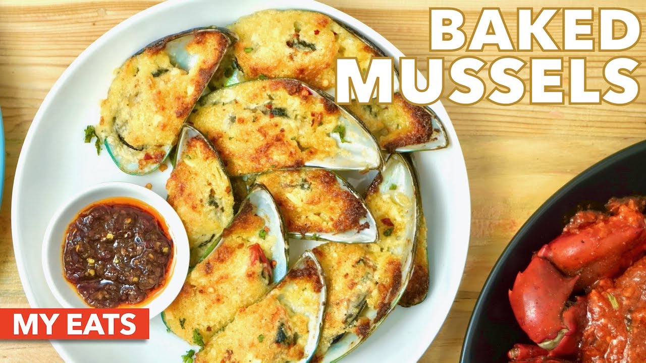 Cheesy and Buttery Baked Mussels (Baked Tahong) | MY EATS