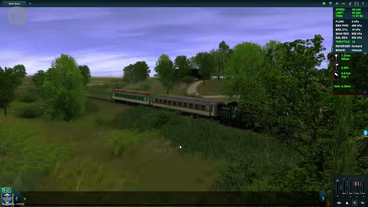 Przejazd testowy Skarszewy - Starogard (linia 243) TRAINZ