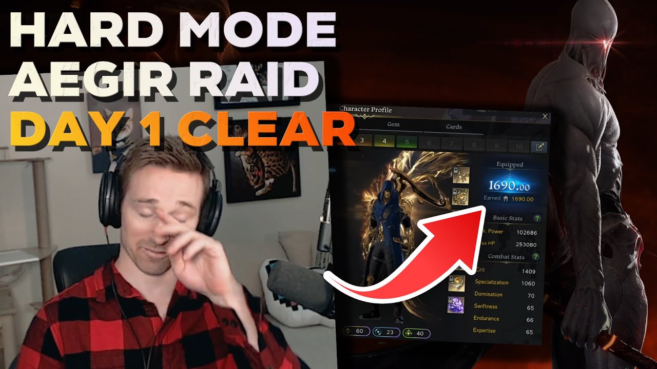 Hard Mode Aegir Day 1 Clear | New Lost Ark Raid