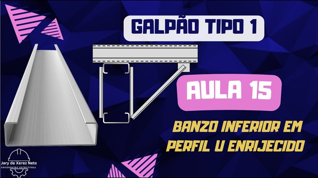 Galpão 1 - Aula 15 - Banzo Inferior de Perfil U Enrijecido - Dimensionamento pela NBR14762