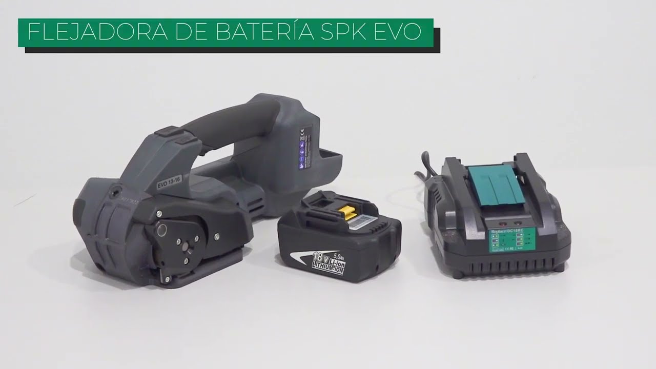 SPK EVO | Flejadora de batería para flejes de PP y PET