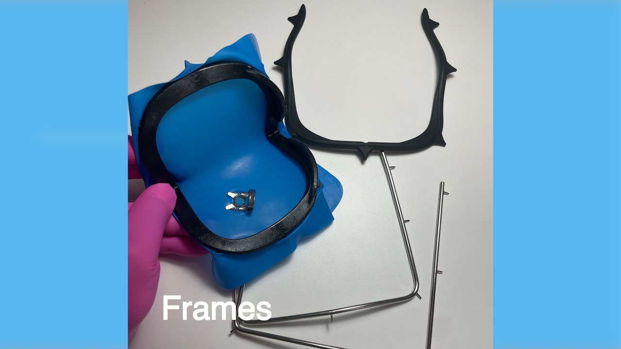 Rubber dam frames