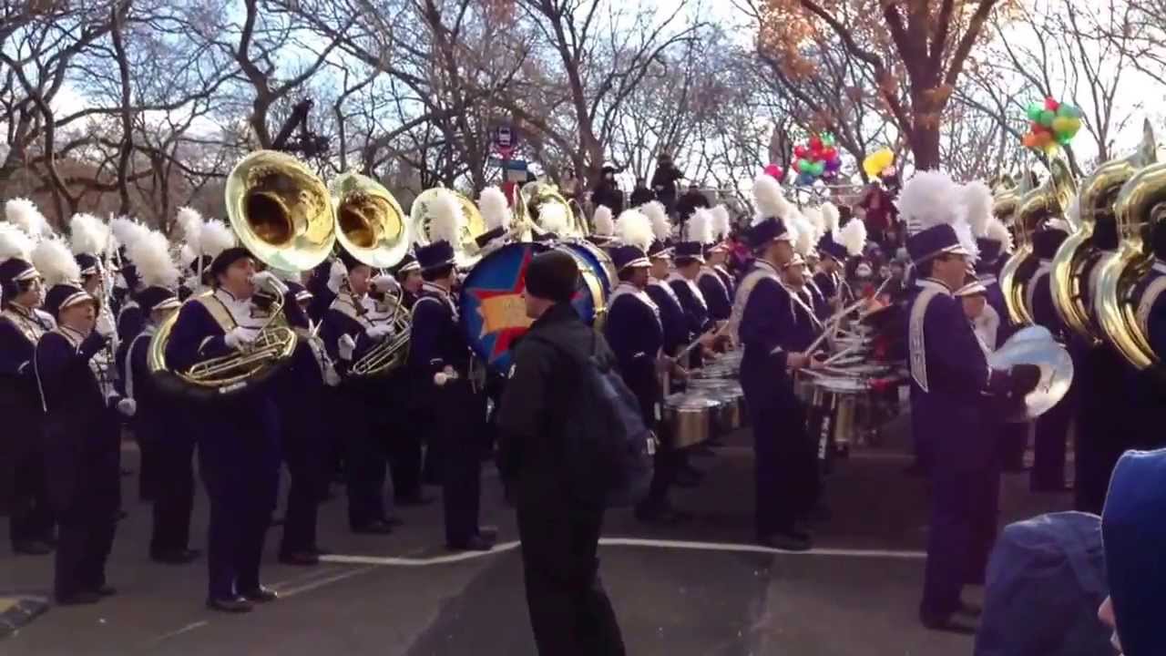 James Madison university marching band at the 87th Macy's thanksgiving day parade 2013