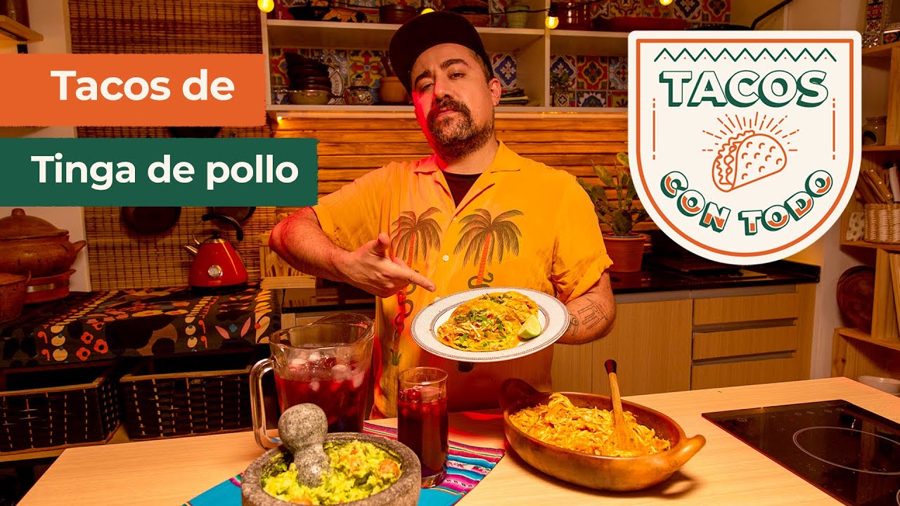 🌮 &iexcl;TACOS DE TINGA DE POLLO! 🌮 | Tastemade 💚