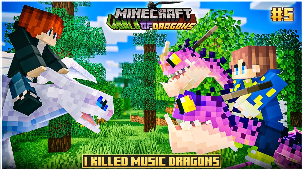I KILLED MUSIC DRAGONS 😁 | Minecraft World of Dragons | Maddy Telugu Gamer
