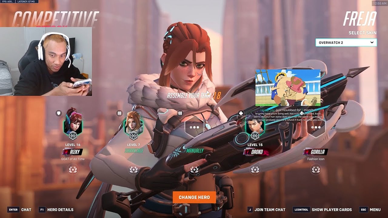 Вот почему Фрея &mdash; мета Overwatch &mdash; 25 тысяч урона! Без сахара, БЕЗУМНАЯ Фрея, топ-500 18 сезона