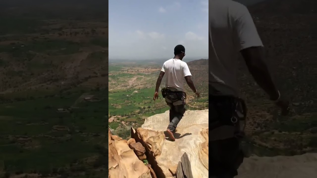 Climb Gheralta Mountains to sacred churches ⛰️ #TigrayChurches #duet #ethiopiantour #gheralta #fypシ