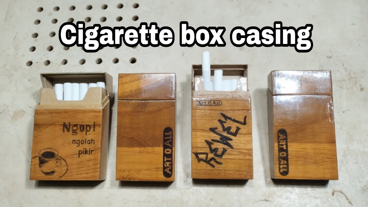 Membuat Kotak Rokok yang Istimewa dari Kayu Limbah || Casing Kotak Rokok