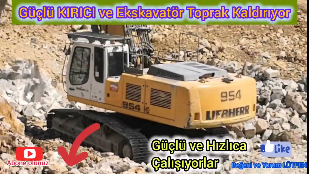 Güçlü KIRICI ve Ekstavatör Toprakları HIZLICA KALDIRIYOR Kırıcı ve Ekskavatör Nasıl Çalışıyor