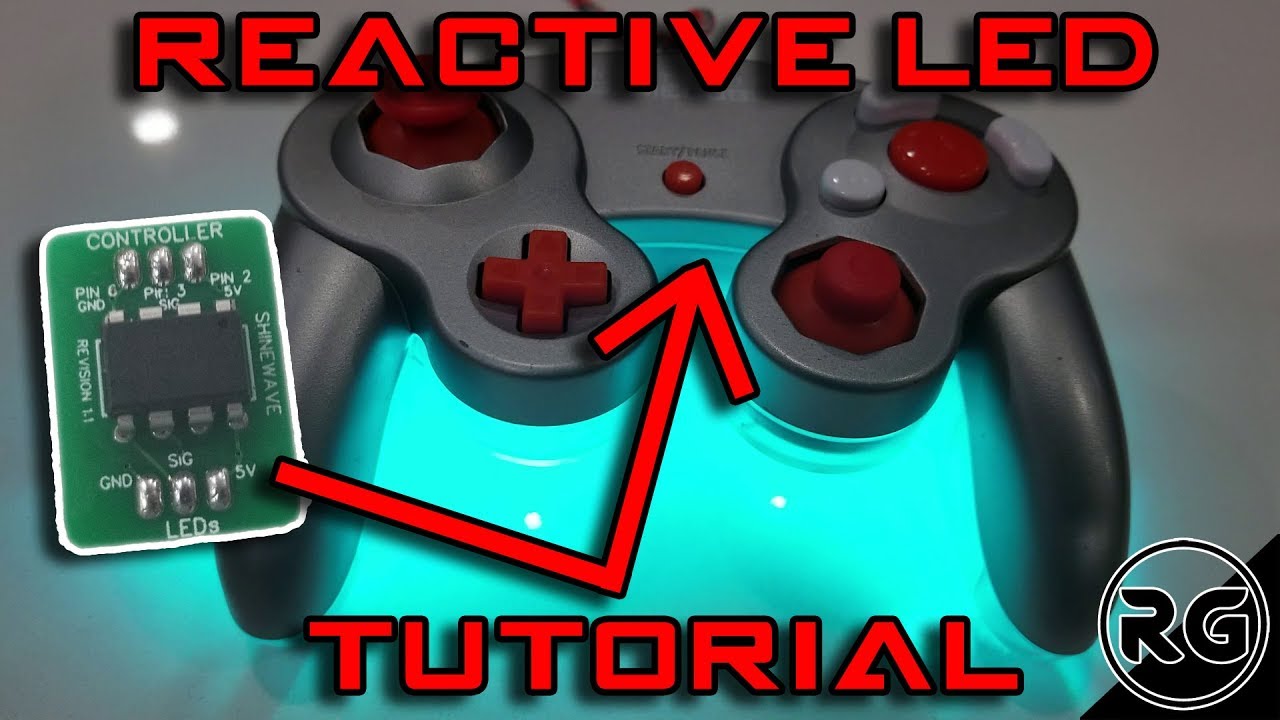 How to install a reactive LED mod in a Gamecube Controller