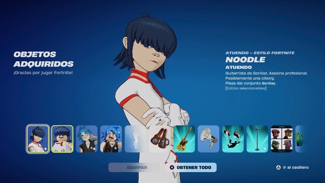 Fortnite Consiguiendo la mitad de GORILLAZ