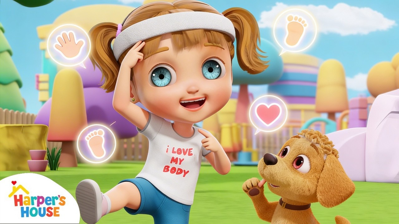I Love my Body + Baby Body Parts Song + More Nursery Rhymes & Kids Songs -  Harper's Little Learners