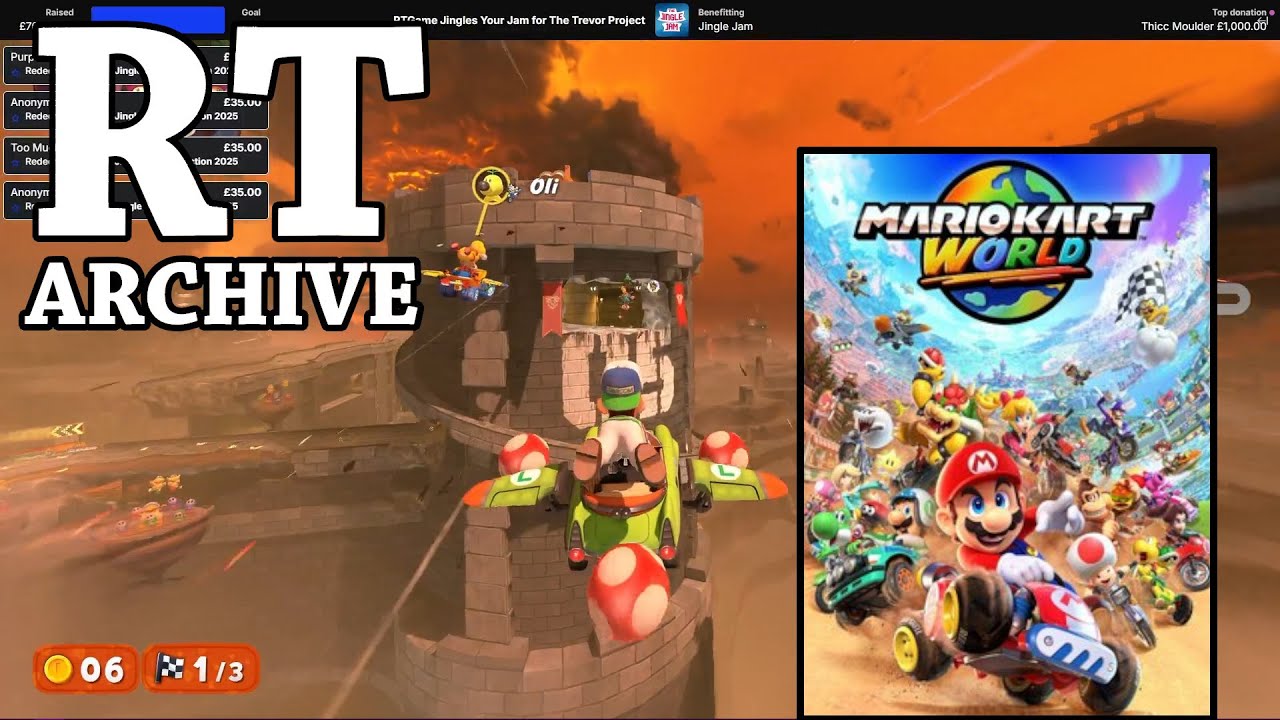 RTGame Streams: Mario Kart World Charity Tournament ft. Henriflame, Shenpai & RinPenrose