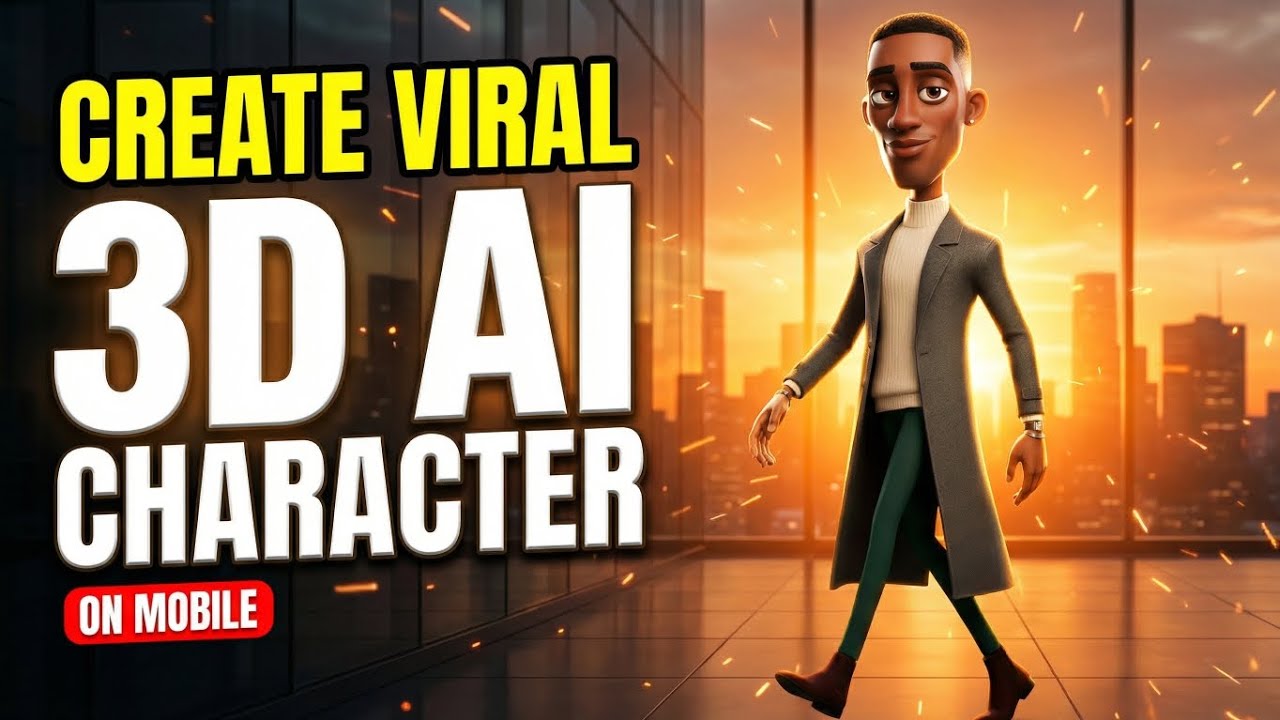 How To Create Viral AI Cartoon Videos Using Gemini & Grok (Phone Tutorial 2026)