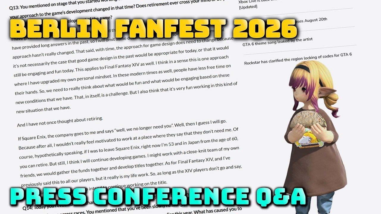 FFXIV: Пресс-конференция на Fan Festival в Берлине &mdash; вопросы и ответы