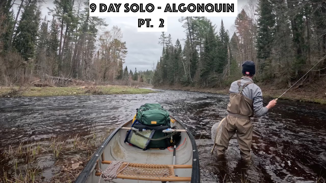 9 Day Solo - Wild Spring Trout Fishing Trip - Algonquin Park - Part 2: Sleeping Under the Falls