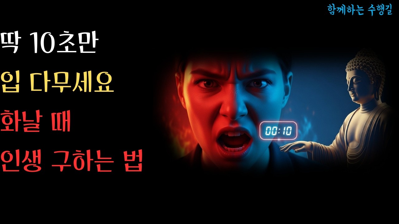 화날 때 절대 '말'하지 마세요. 뇌과학과 부처님이 증명한 10초의 비밀