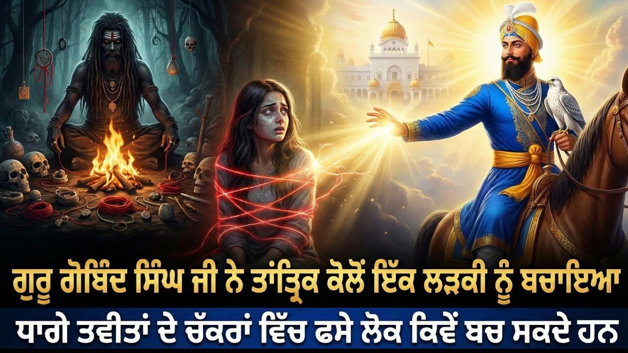 ਗੁਰੂ ਜੀ ਨੇ ਤਾਂਤ੍ਰਿਕ ਕੋਲੋਂ 1 ਲੜਕੀ ਨੂੰ ਬਚਾਇਆ |ਧਾਗੇ ਤਵੀਤਾਂ ਦੇ ਚੱਕਰਾਂ ਵਿੱਚ ਫਸੇ ਲੋਕ| Guru Gobind Singh Ji