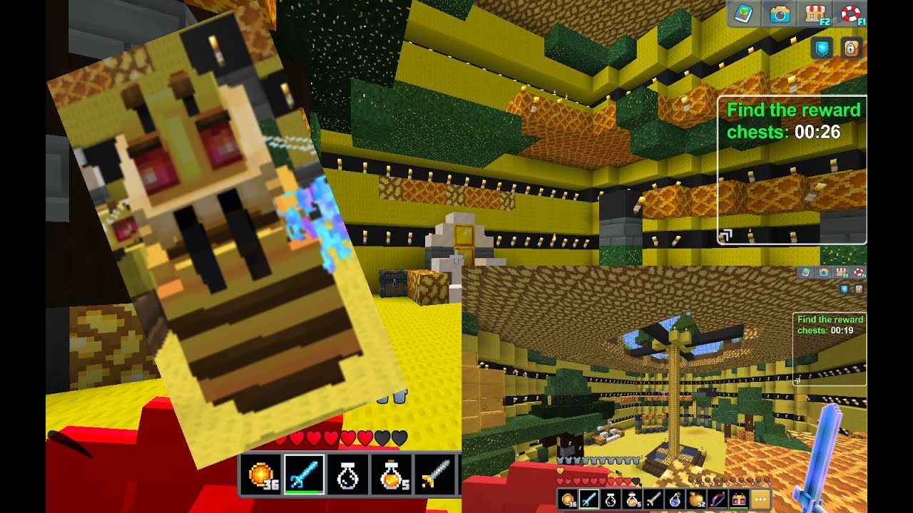 Bee Queen Battle - Planet of Cubes/Planetcraft